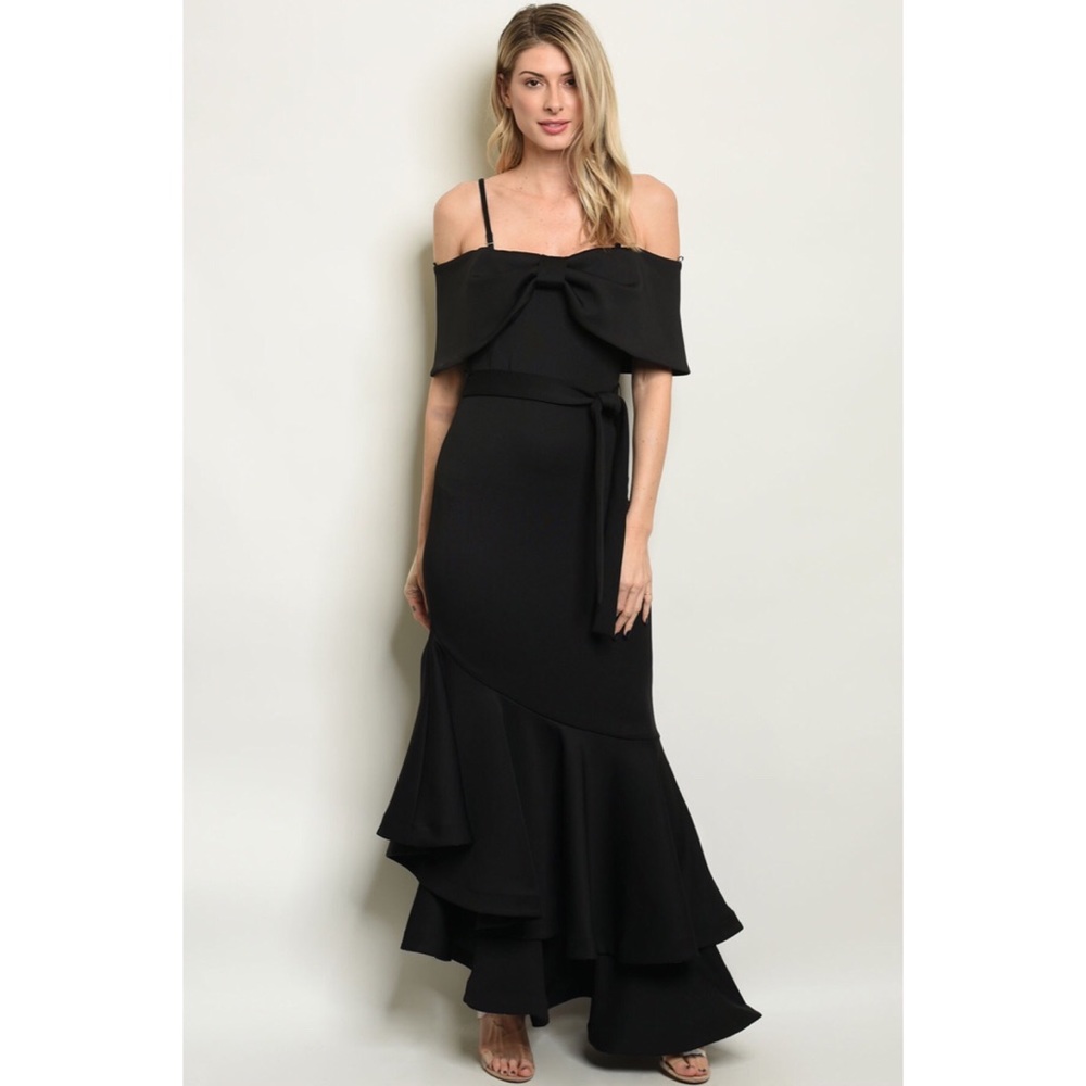 Long formal black dress